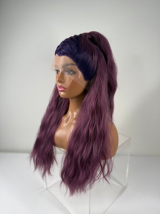 Pre-Styled Grape Soda Wig