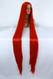 65” Bright Red Lacefront Wig