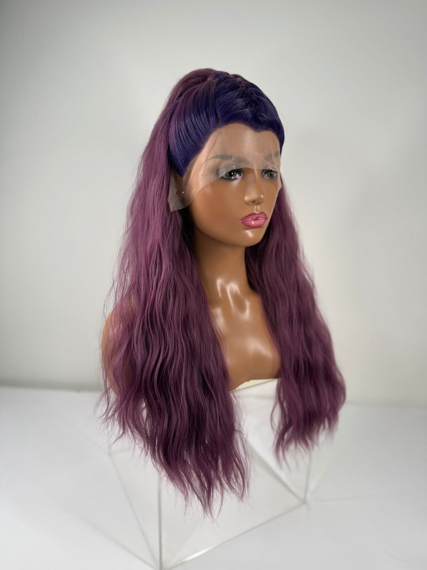 Pre-Styled Grape Soda Wig