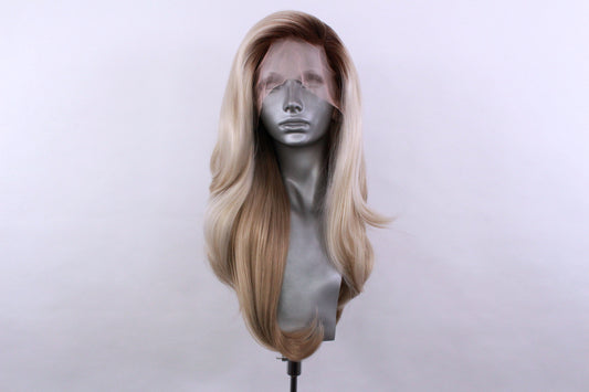 Lily- Rooted Ashy Sandy Blonde