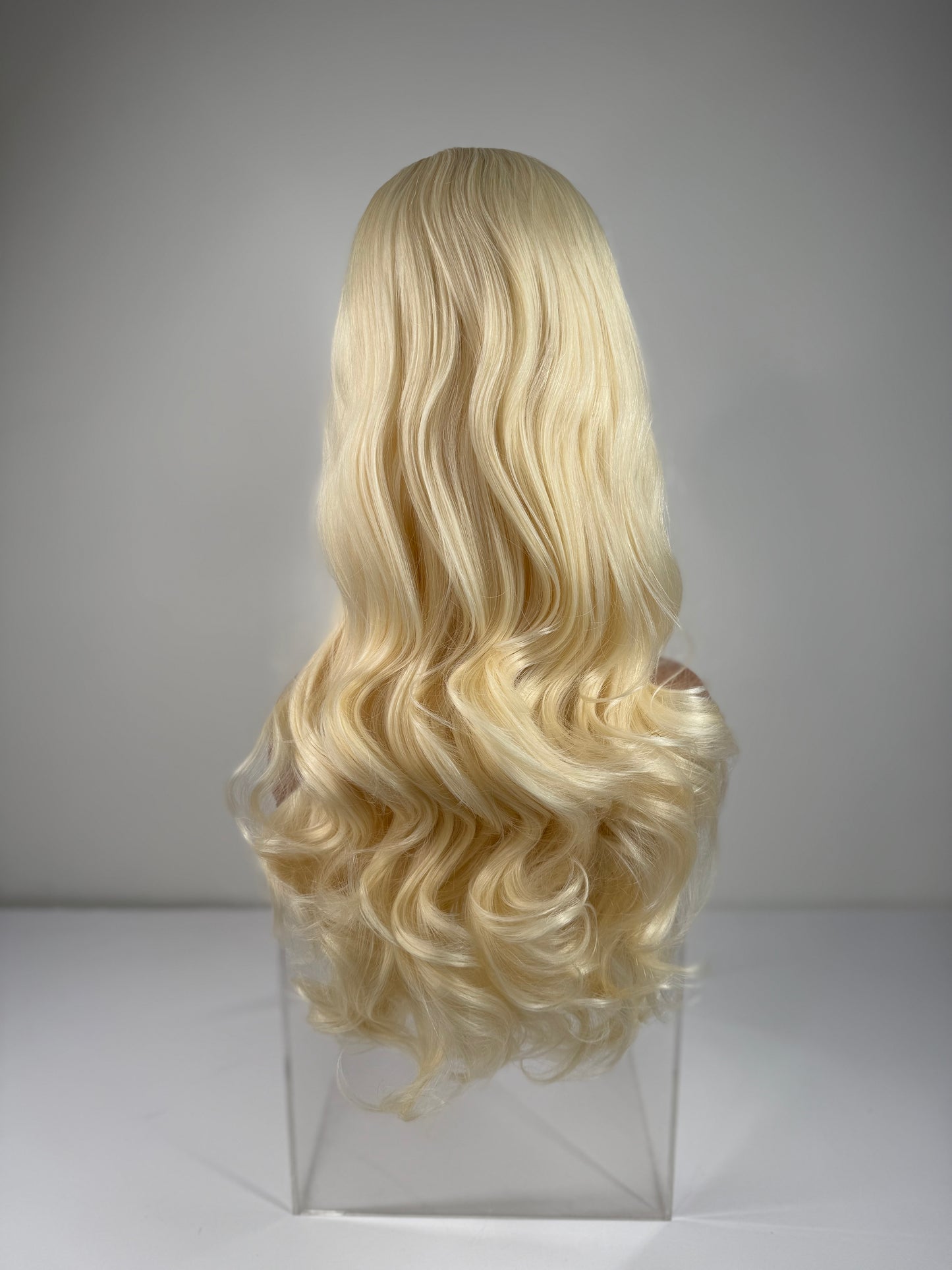 Pre-Styled Double Stacked Platinum Wig