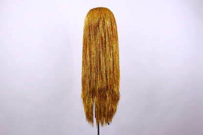 Golden Sparkle Tinsel Wig