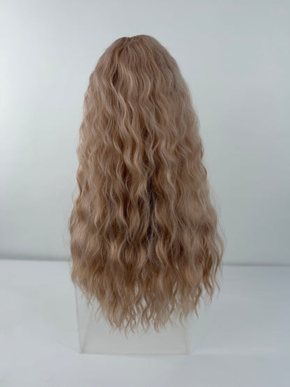 Pre-Styled Peachy Blonde Wig