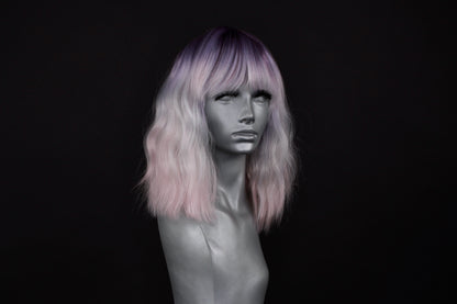 Taylor- Rooted Silver and Pink Ombre