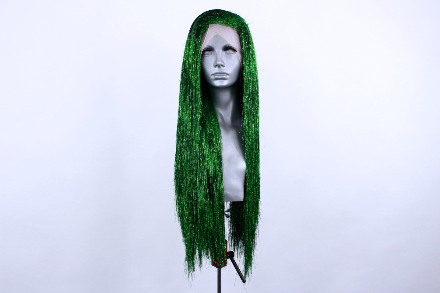 Emerald Sparkle Tinsel Wig