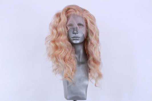 Amber- Frosted Peach Sparkle