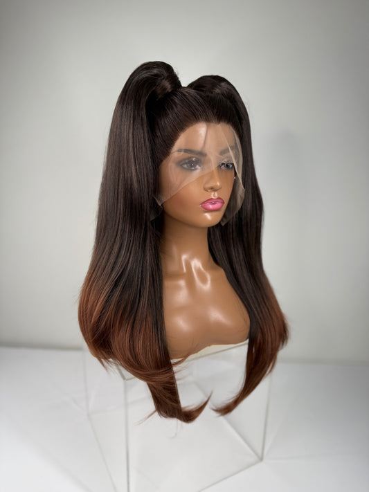Pre-Styled Golden Auburn Ombré wig