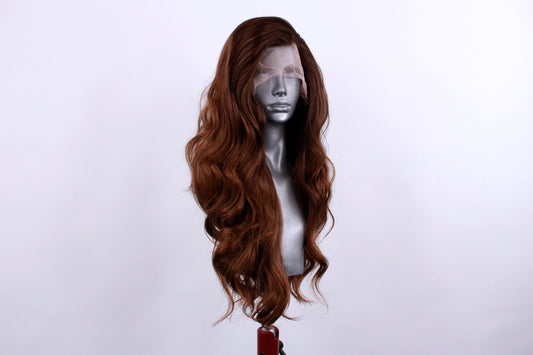 Harper- Rooted Deep Auburn Brown