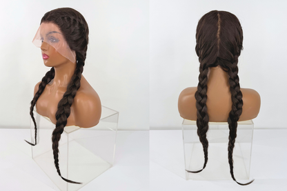 Braided Lacefront Wig- Auburn Blend