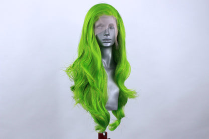 Limited Edition Lime Sparkle Tinsel Wig