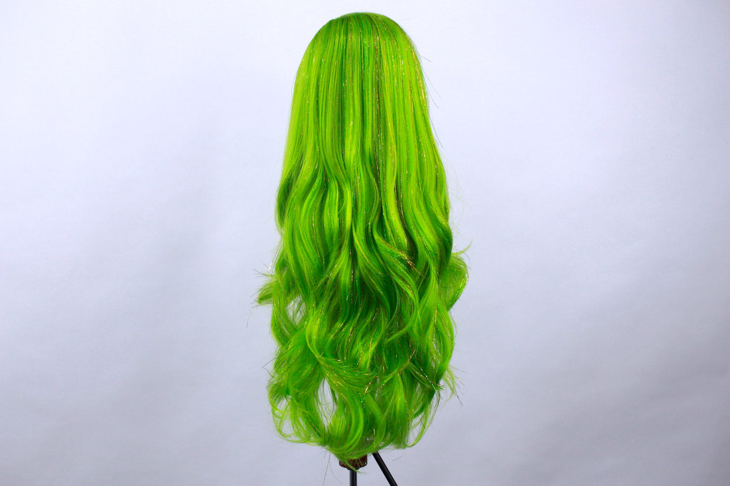 Limited Edition Lime Sparkle Tinsel Wig