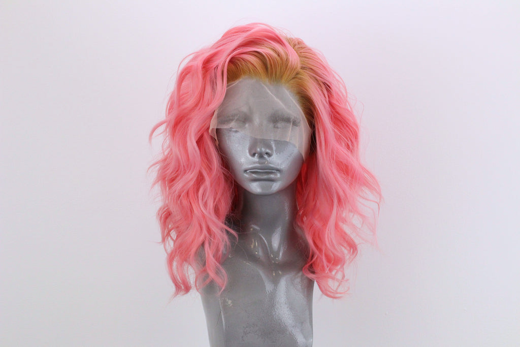 Elle- Strawberry Blonde Rooted Pastel Pink