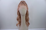 Pre-Styled Frosted Peach Wig
