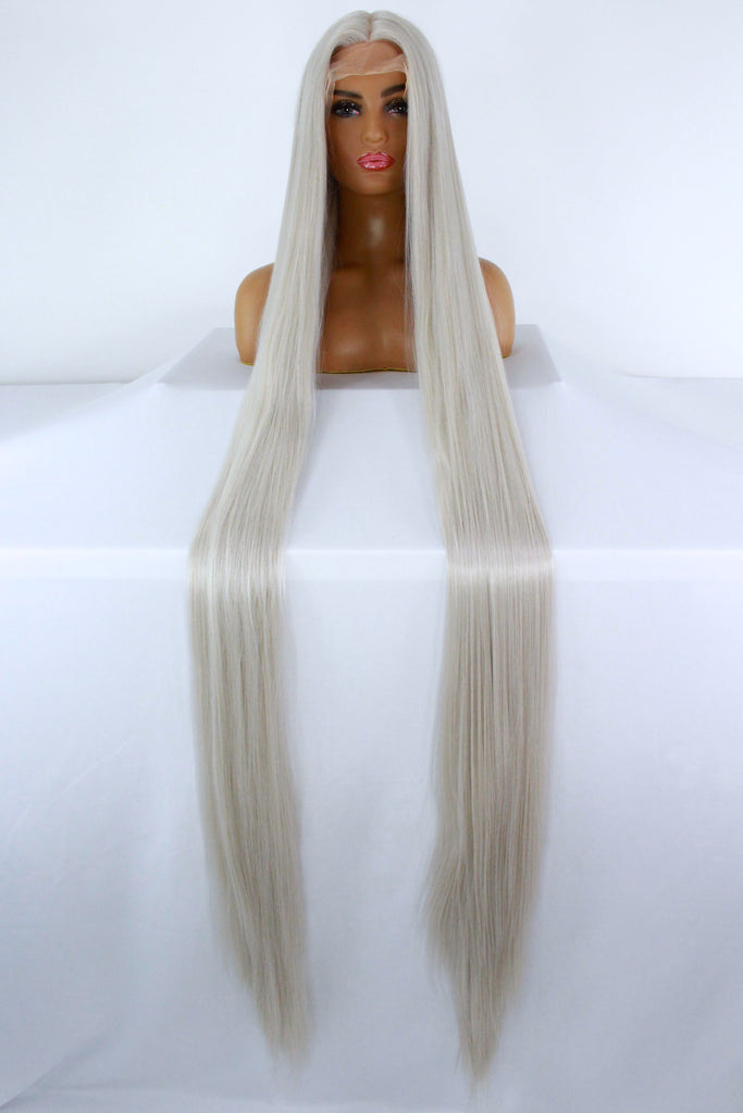65” Silver Lacefront Wig