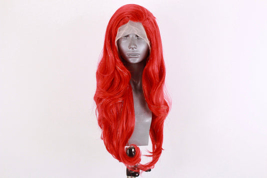 Limited Edition Rainbow Red Tinsel Wig