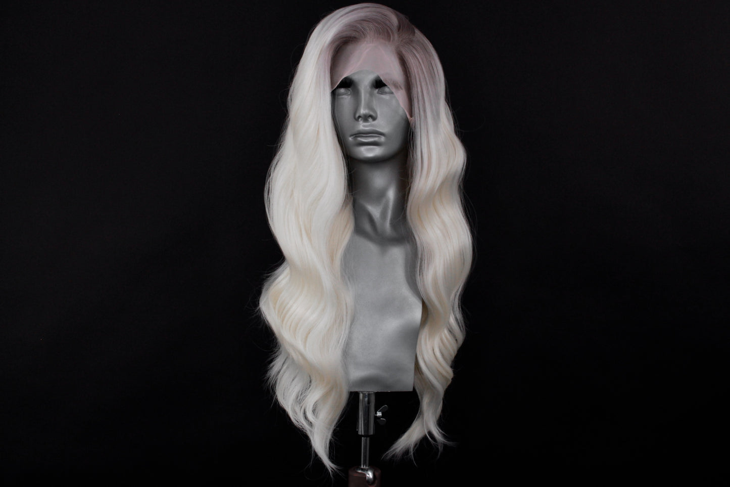 Blair- Silver Rooted Ice Blonde