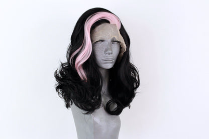 Marilyn- Pink Streaked Black